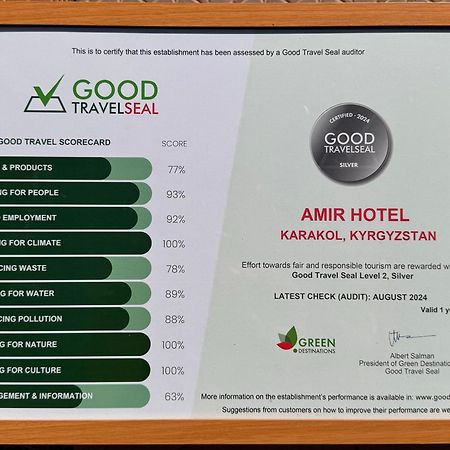 Amir Hotel Каракол Екстериор снимка